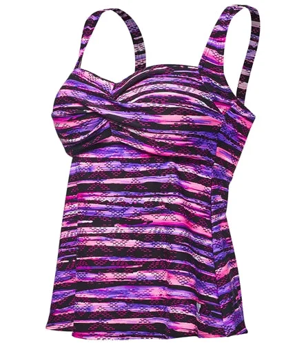 TYR Bellvue Stripe Twisted Bra Tankini